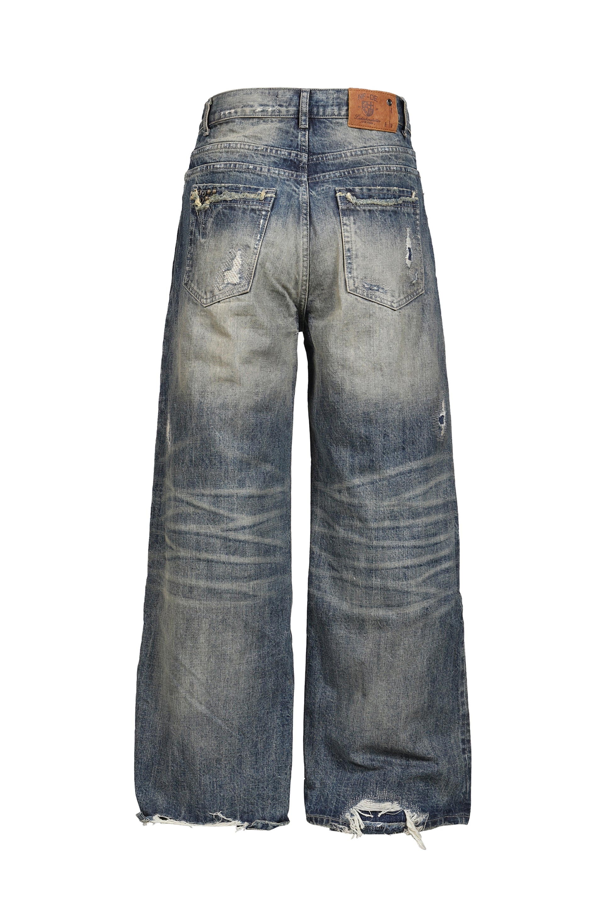 WASHED LOOSE DENIM / BLU