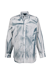 Jean Paul Gaultier UNISEX SHIRT PRINTED "TROMPE LOEIL SHIRT" / WHT/BLUGRY