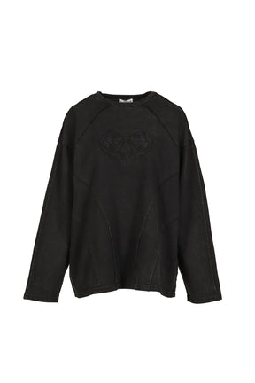 CREWNECK L/S TEE / BLACK