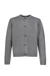 CARDIGAN BOILED WOOL / LT. GRY
