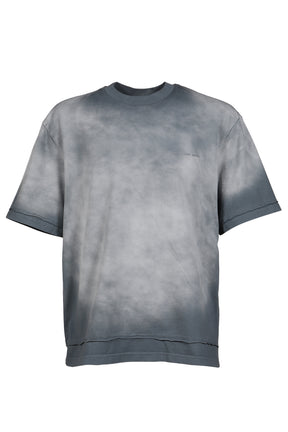 2 IN 1 WASHED TEE / GRY