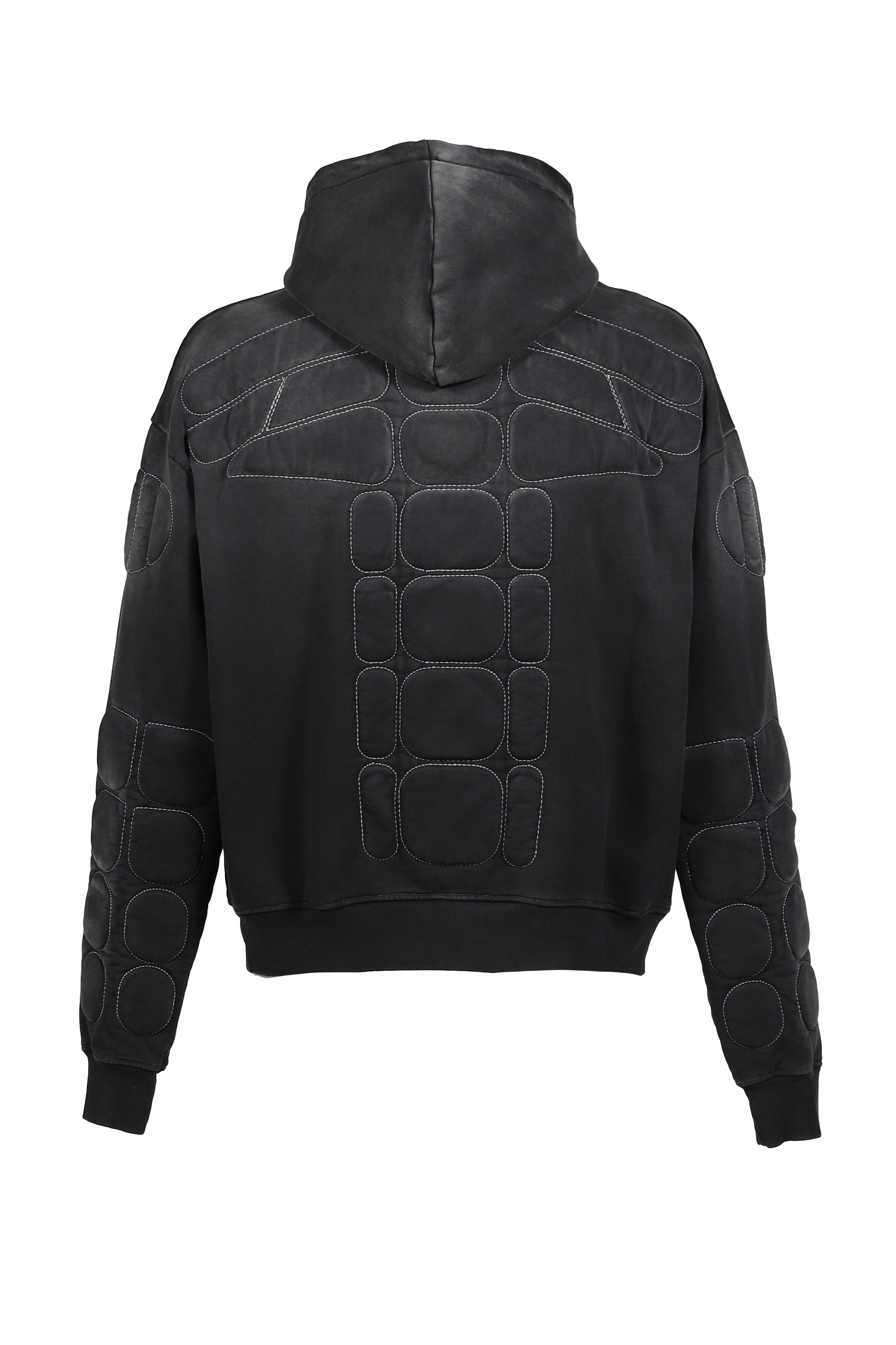 MOTO HOODIE / WASHED BLK