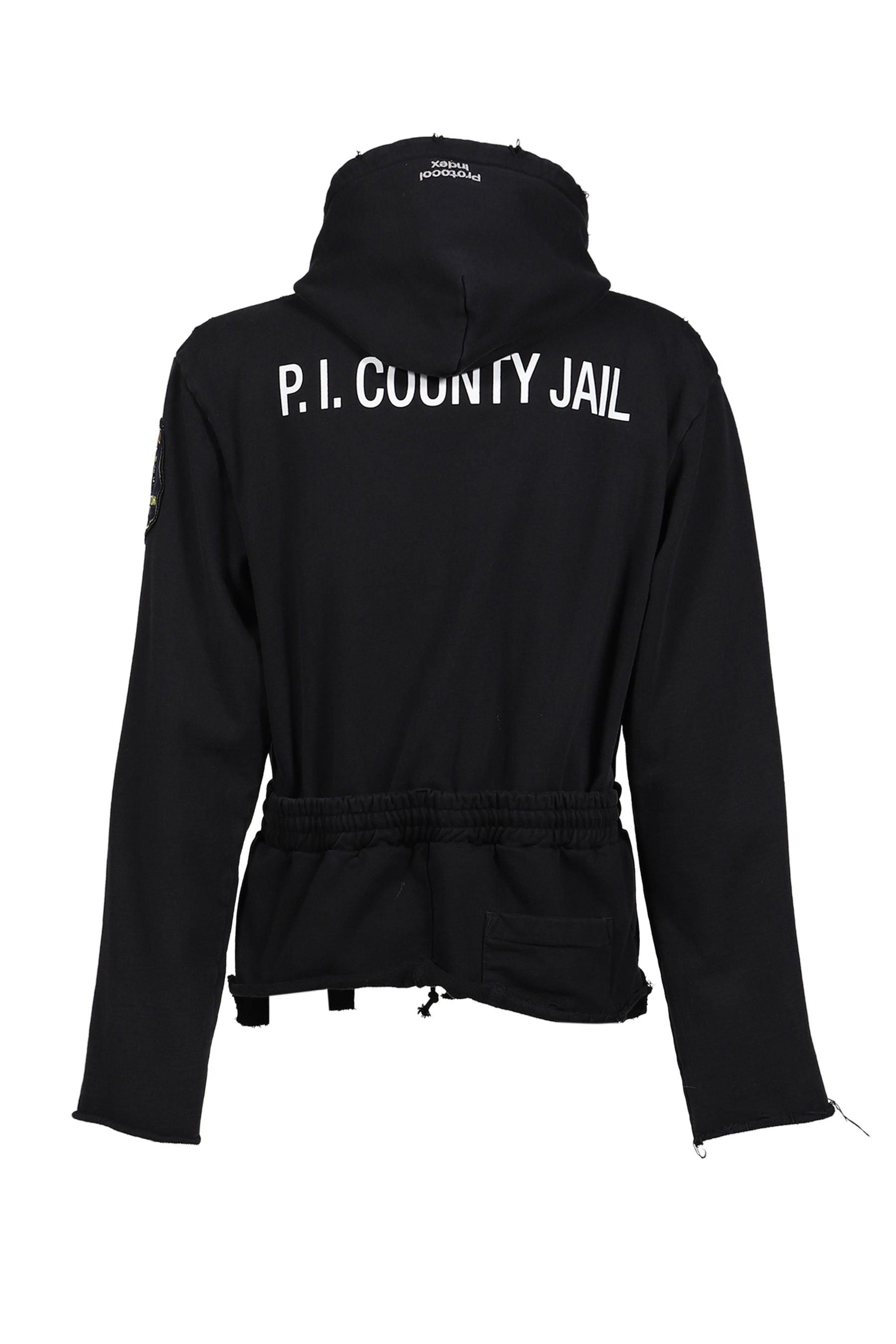 HYBRID SWEAT PANTS HOODIE / BLK