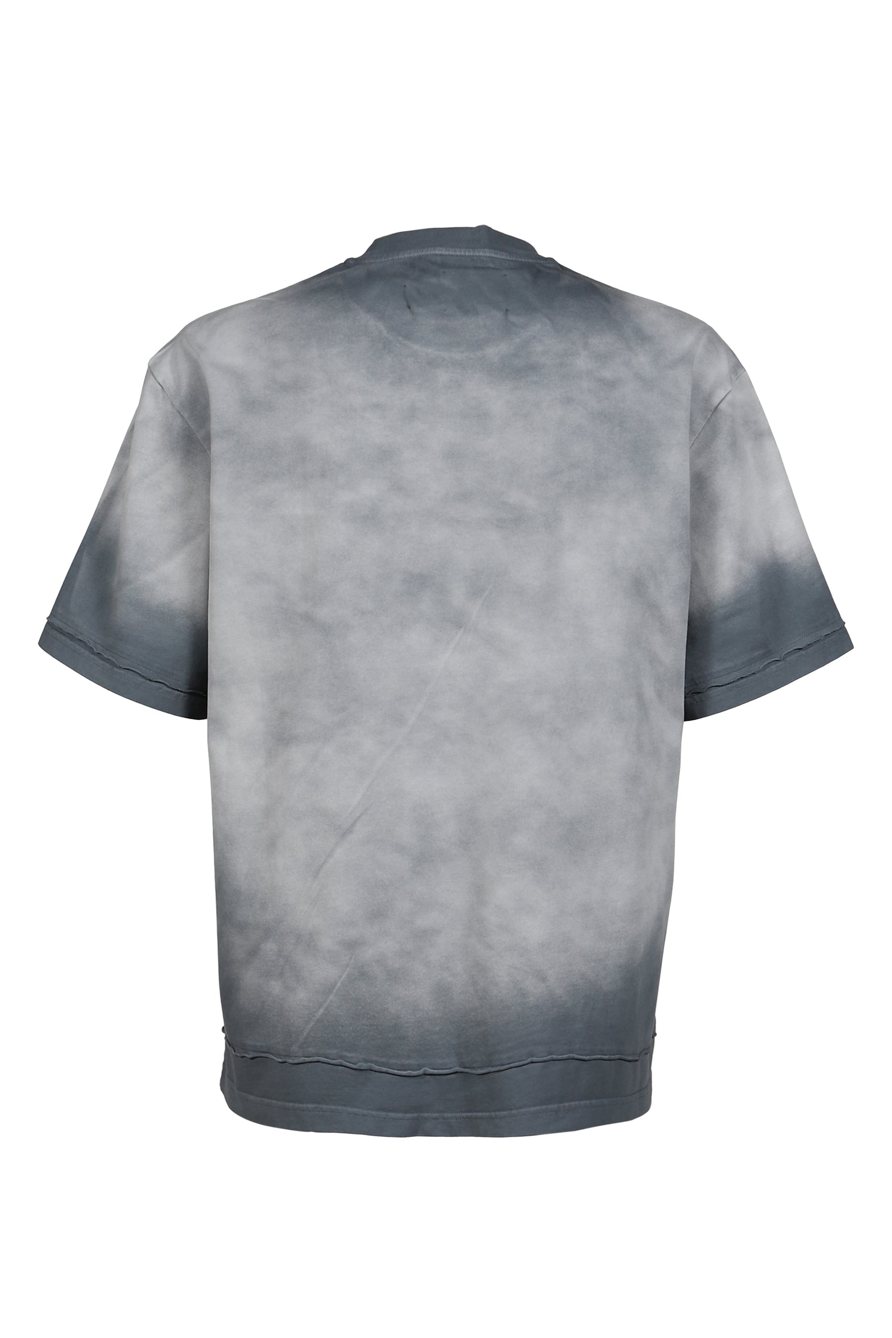 2 IN 1 WASHED TEE / GRY