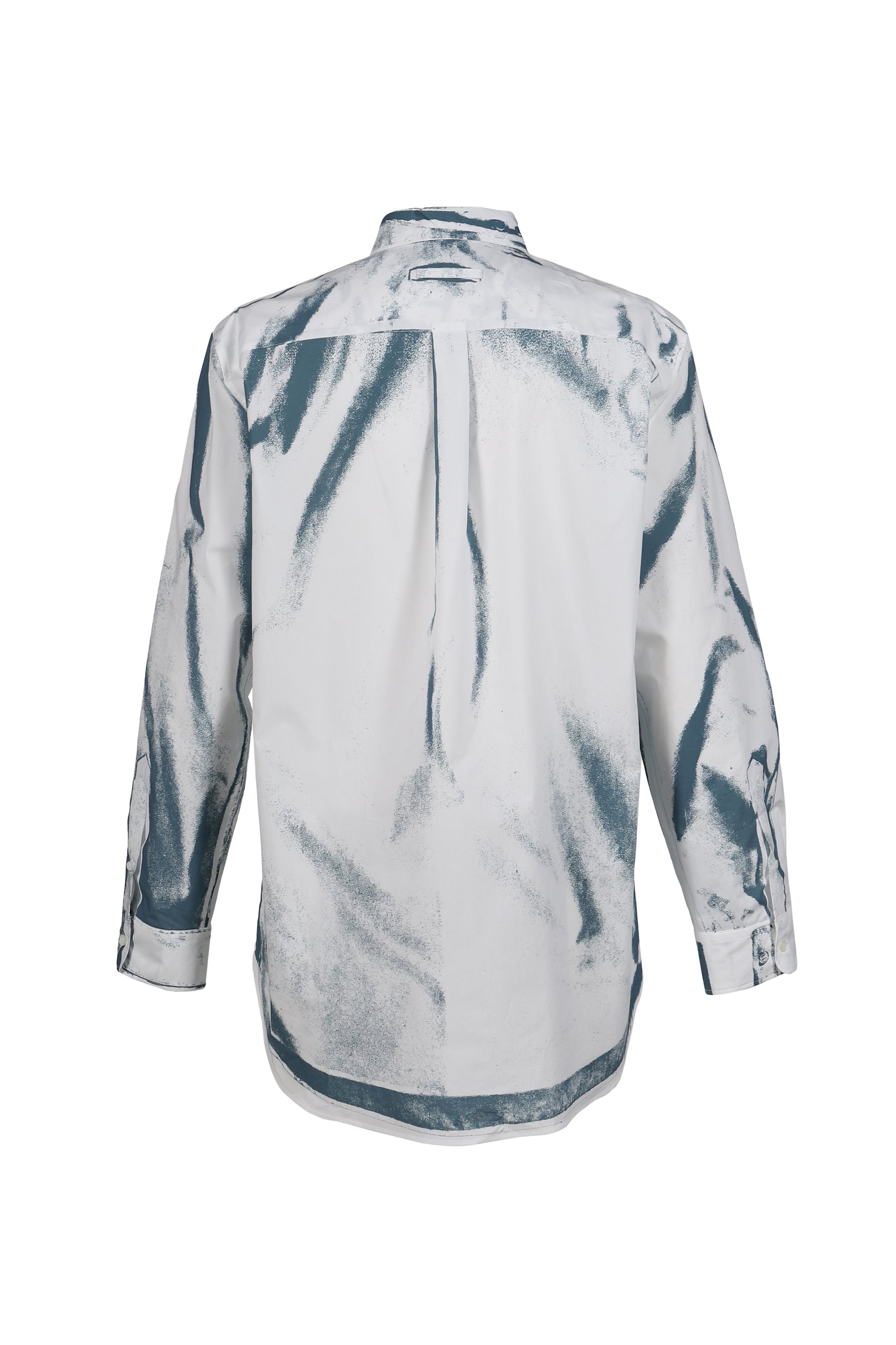 Jean Paul Gaultier UNISEX SHIRT PRINTED "TROMPE LOEIL SHIRT" / WHT/BLUGRY