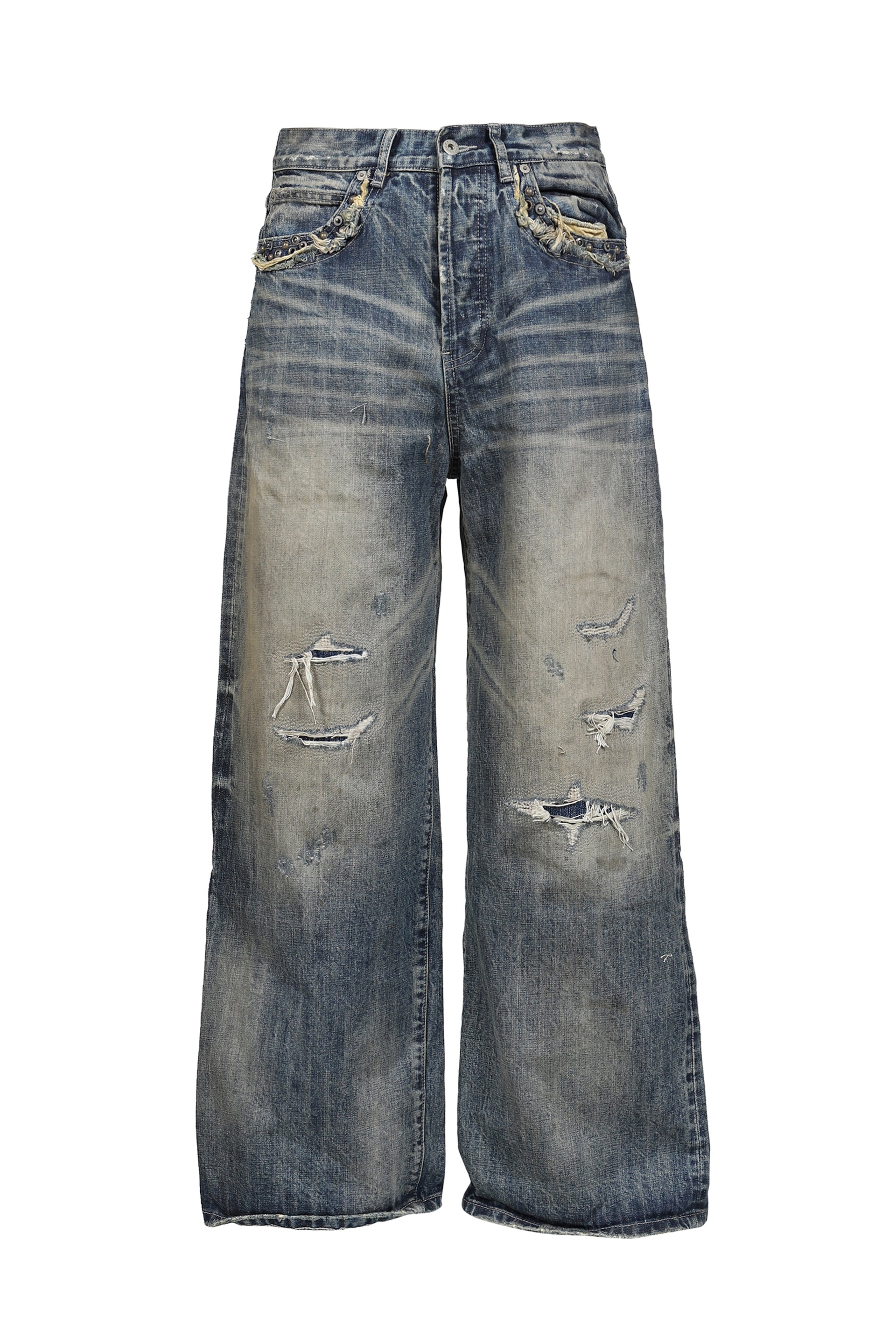 WASHED LOOSE DENIM / BLU