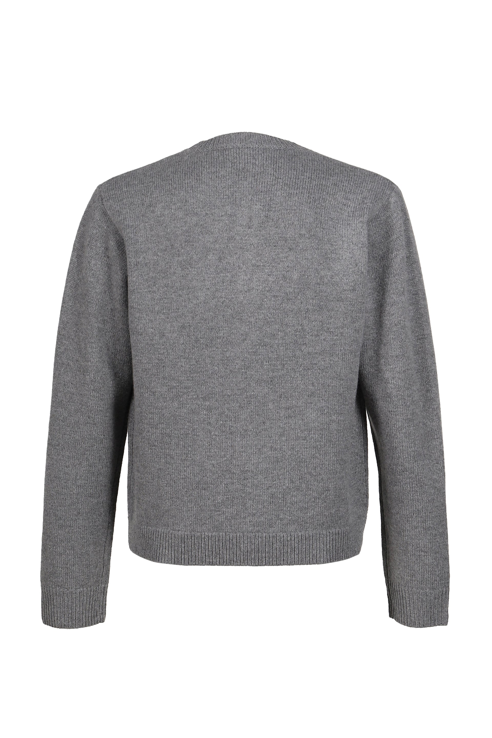 CARDIGAN BOILED WOOL / LT. GRY