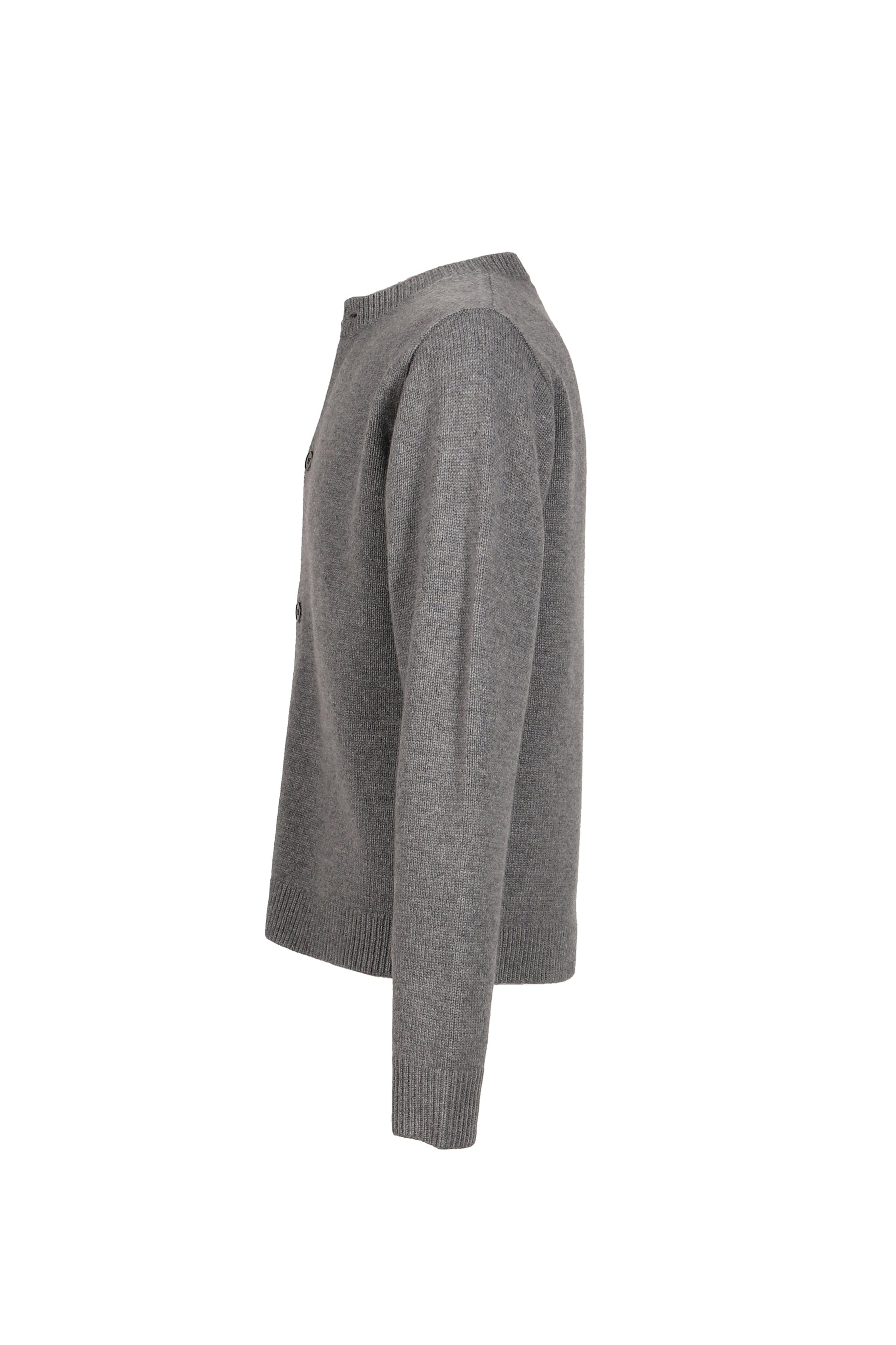 CARDIGAN BOILED WOOL / LT. GRY