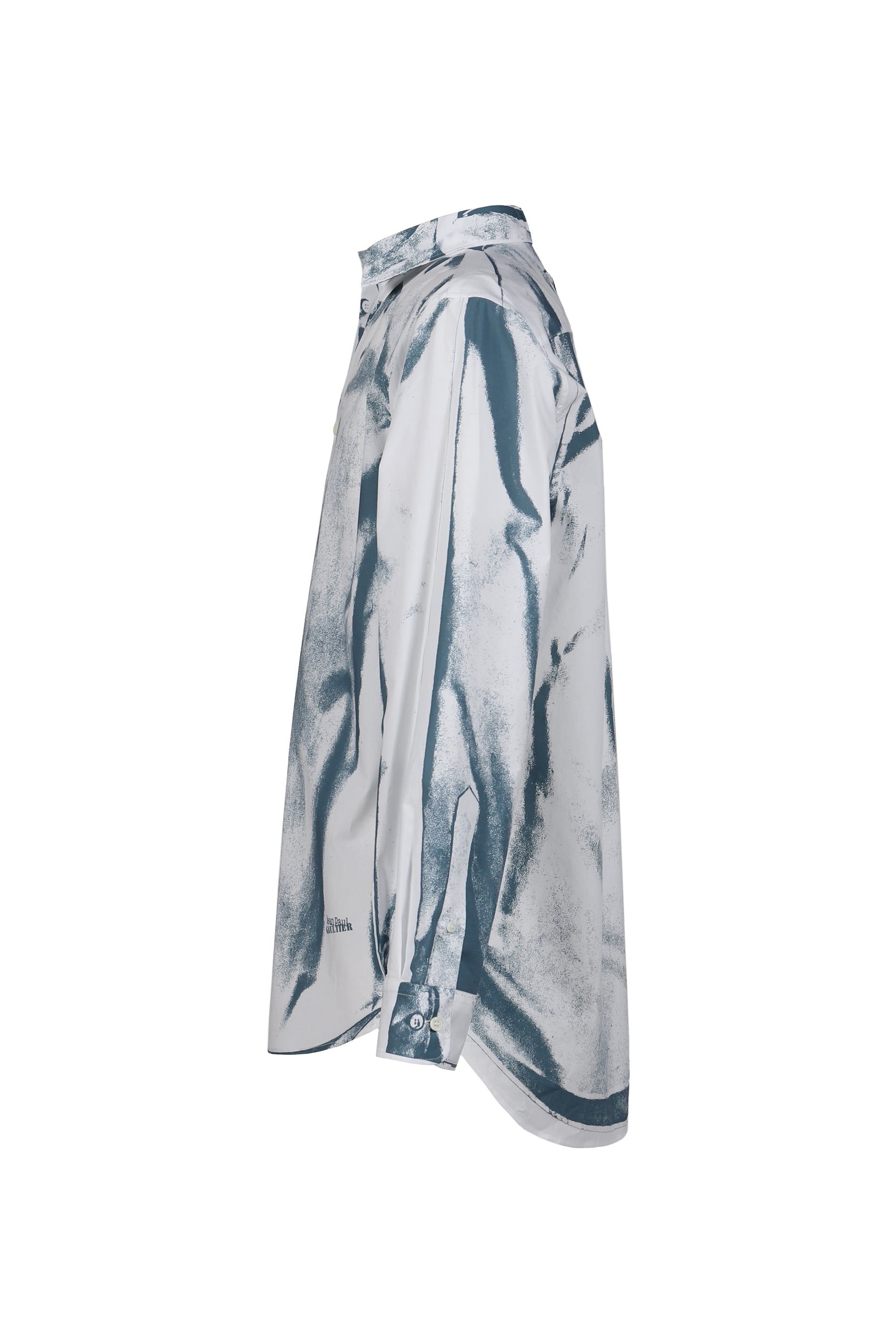 Jean Paul Gaultier UNISEX SHIRT PRINTED "TROMPE LOEIL SHIRT" / WHT/BLUGRY