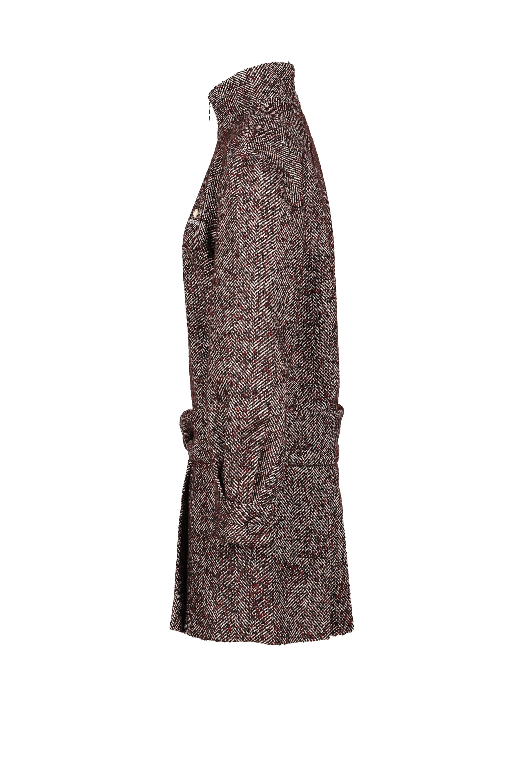 MANDARIN COLLAR PULLOVER DRESS / GRY