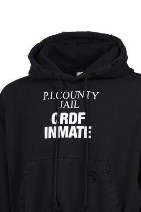 HYBRID SWEAT PANTS HOODIE / BLK