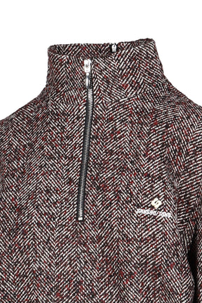 MANDARIN COLLAR PULLOVER DRESS / GRY