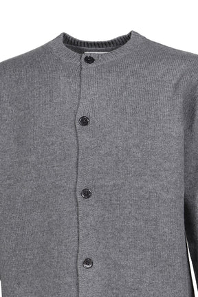 CARDIGAN BOILED WOOL / LT. GRY
