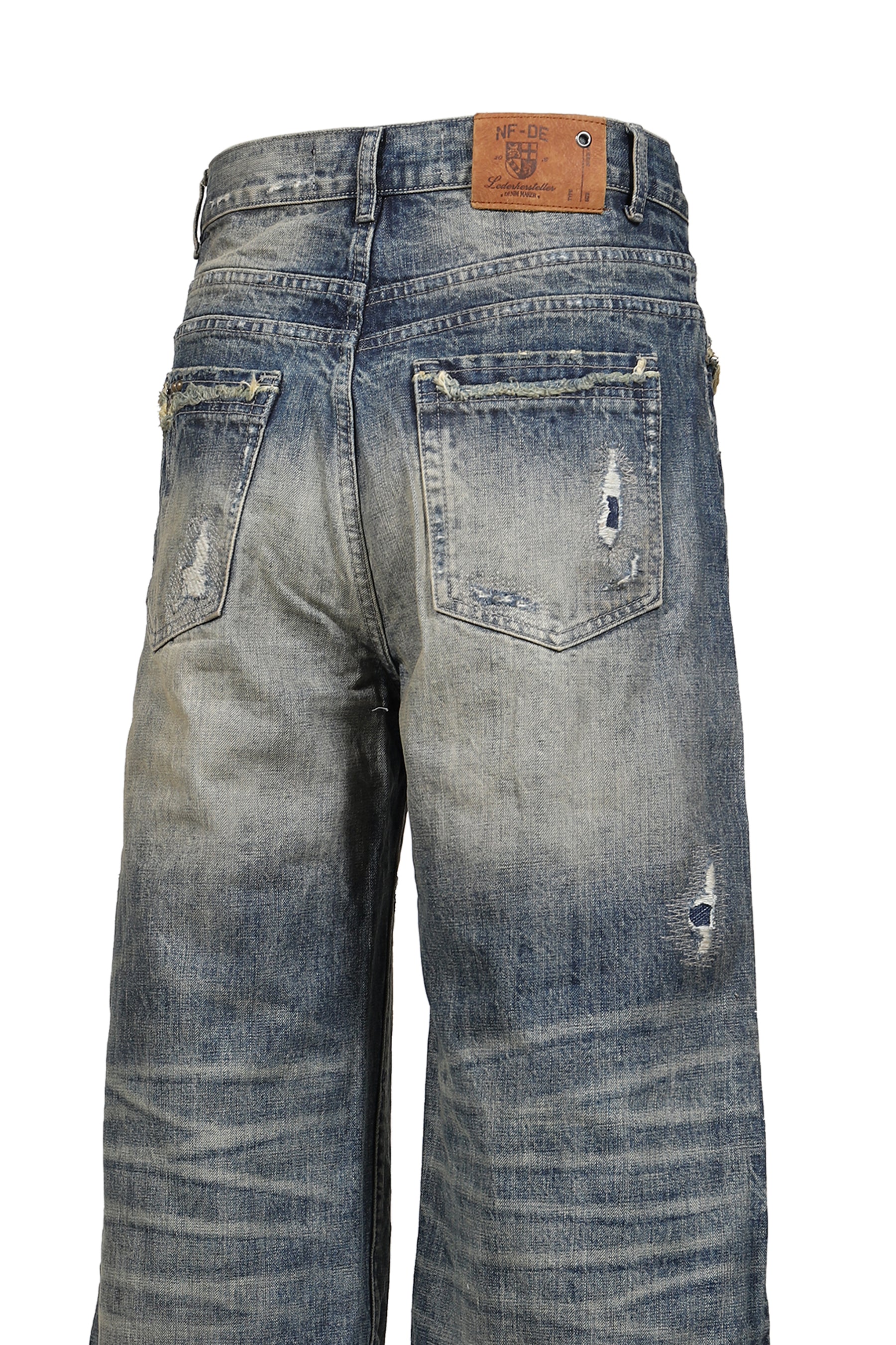 WASHED LOOSE DENIM / BLU