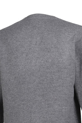 CARDIGAN BOILED WOOL / LT. GRY