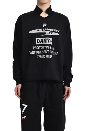 SHRUNKEN SWEATSHIRT / BLK