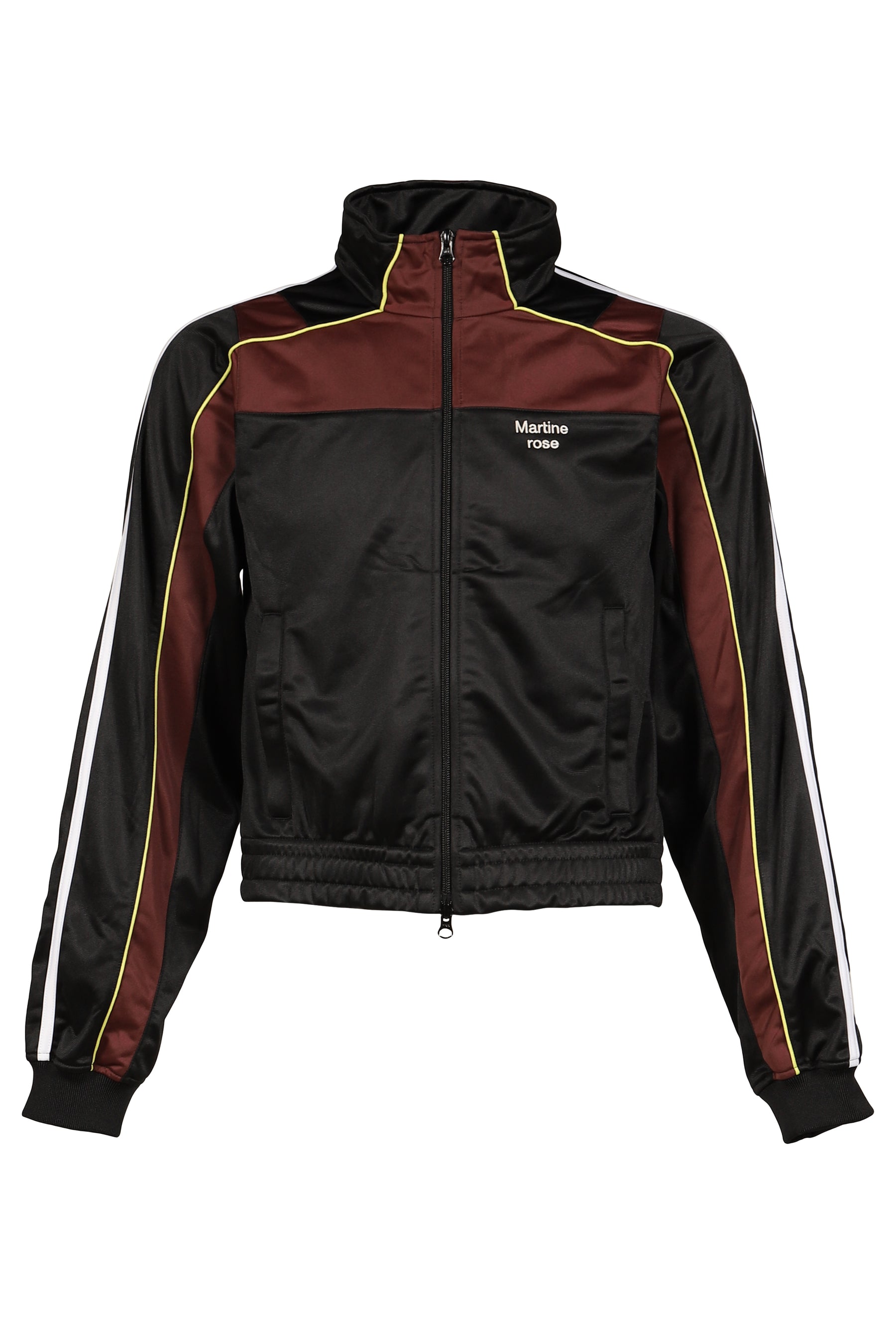 SHRUNKEN TRACK JACKET / BLK BUR BLK