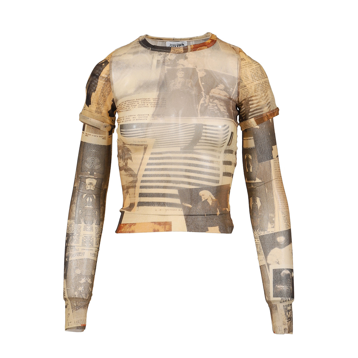 Jean Paul Gaultier ジャン ポール ゴルチエ SS26 MESH DOUBLE SLEEVES