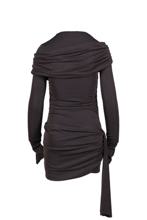 VIRGO MINI DRESS / GRAPGITE 