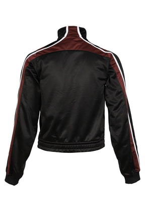 SHRUNKEN TRACK JACKET / BLK BUR BLK