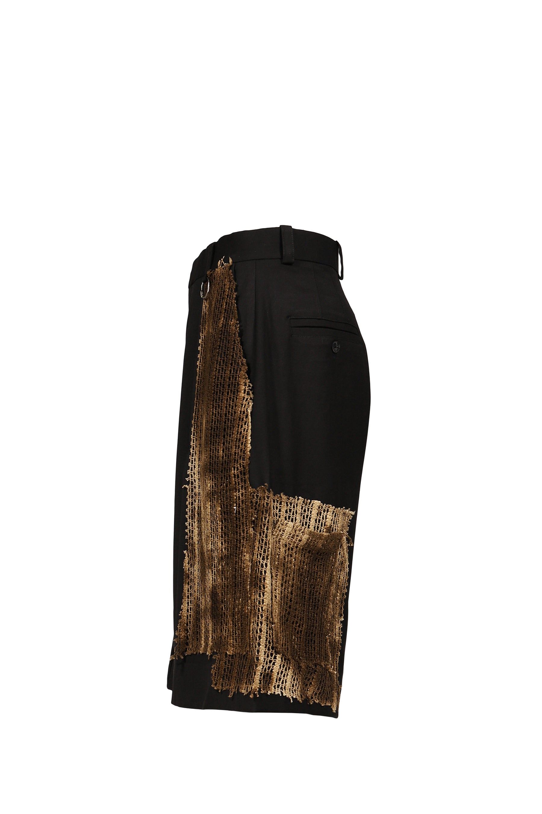 MIDMASA CROCHET TELA / BLK/BEI