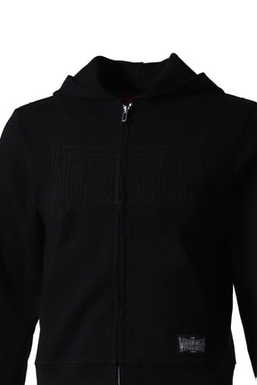 VICTOR TIGHT ZIP UP HOODIE / BLK