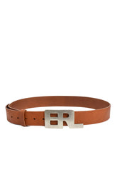 ERL BUCKLE BELT LEATHER / CAMEL