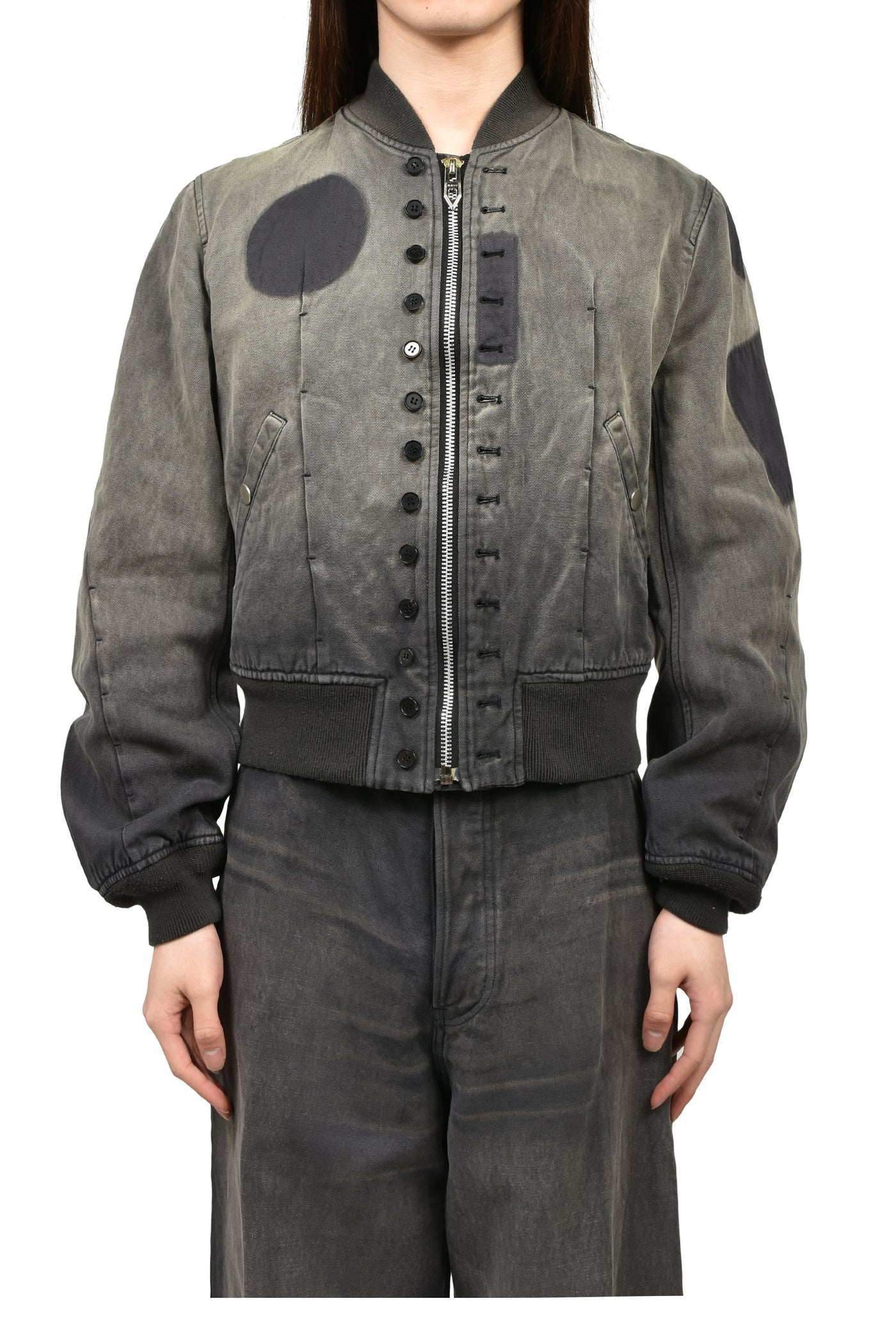 MASU エムエーエスユー SS26 VICTORIAN BOMBER JACKET / ASH GRY - NUBIAN ヌビアン