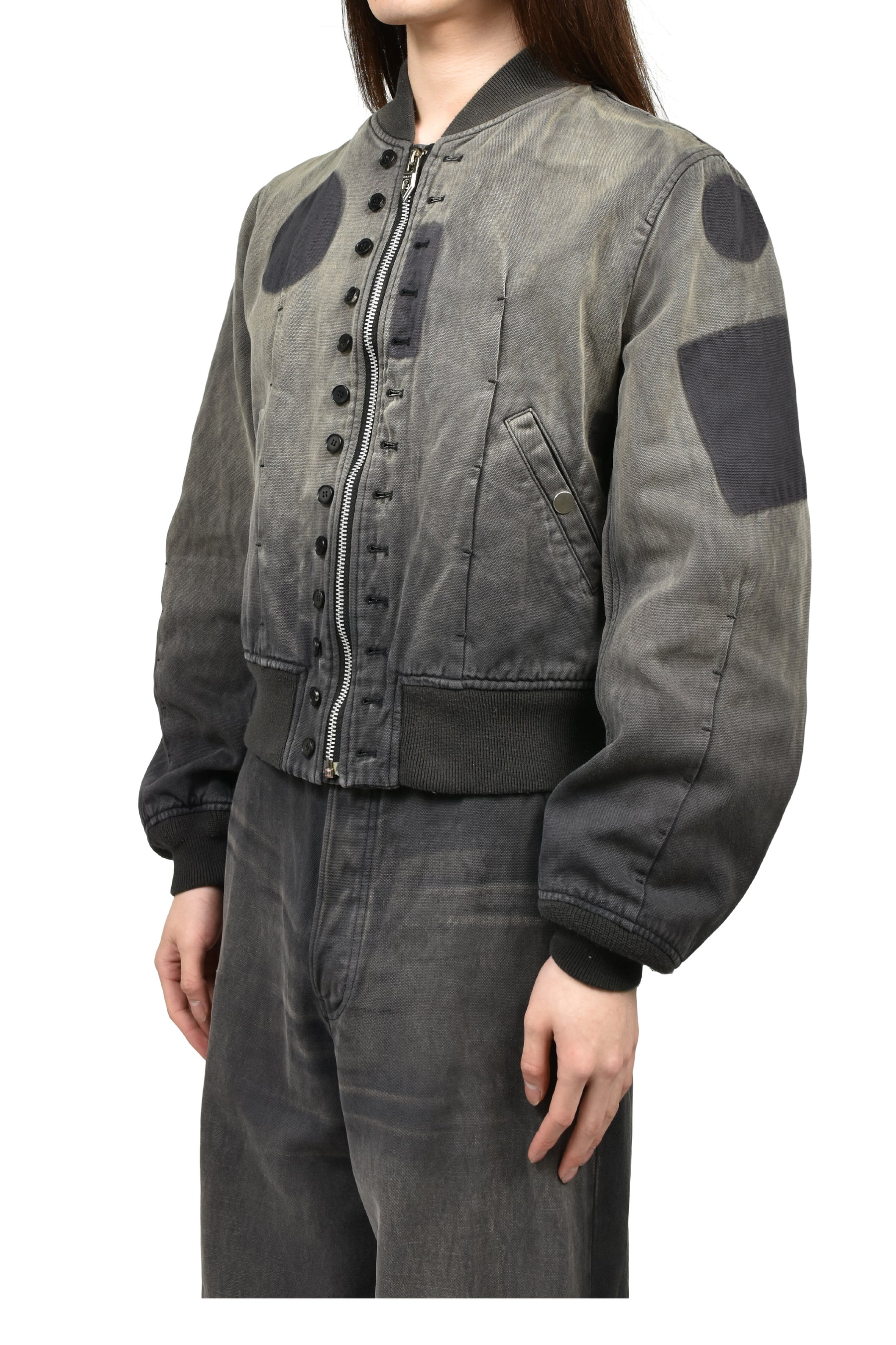 VICTORIAN BOMBER JACKET / ASH GRY