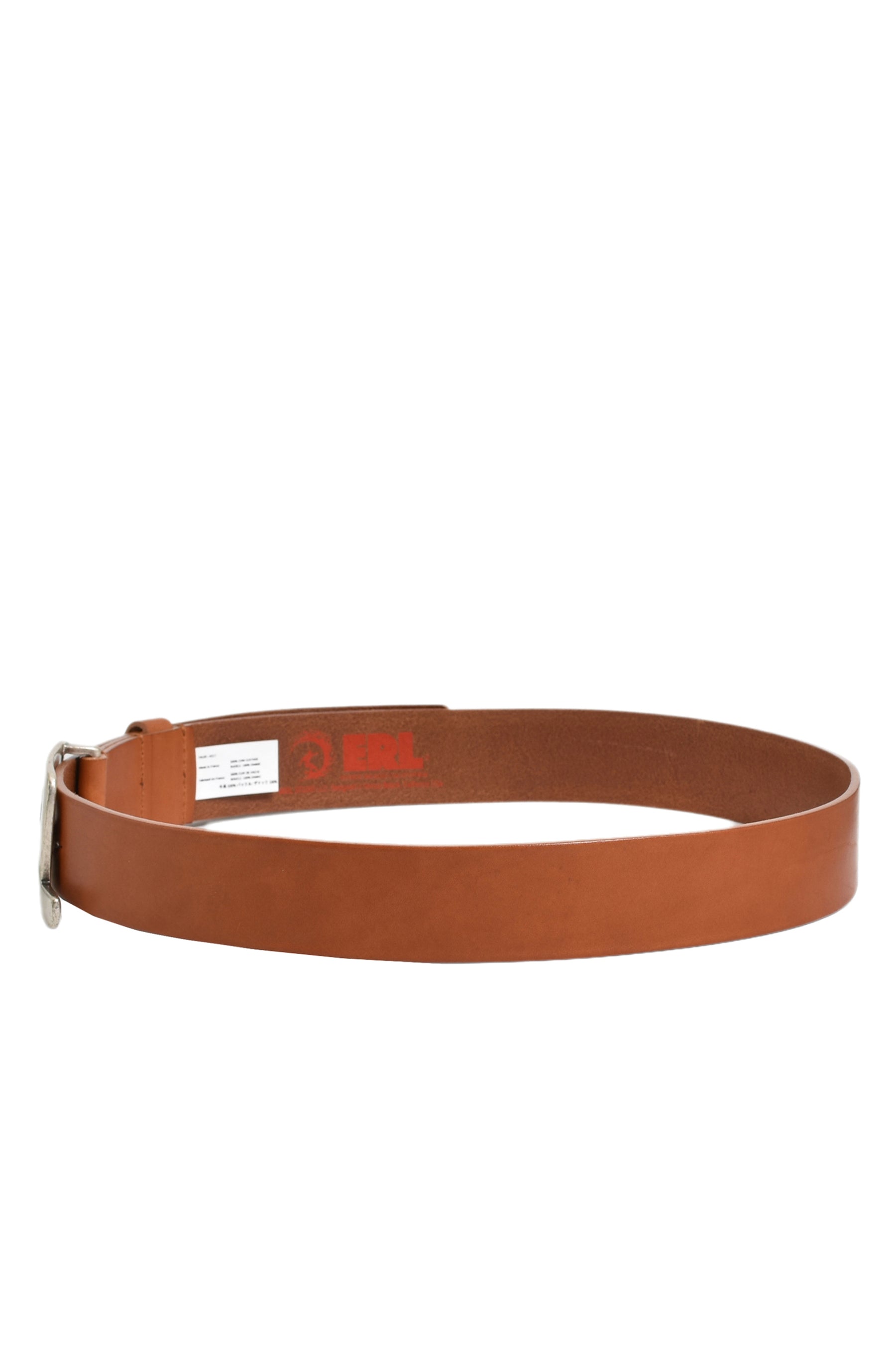 ERL BUCKLE BELT LEATHER / CAMEL