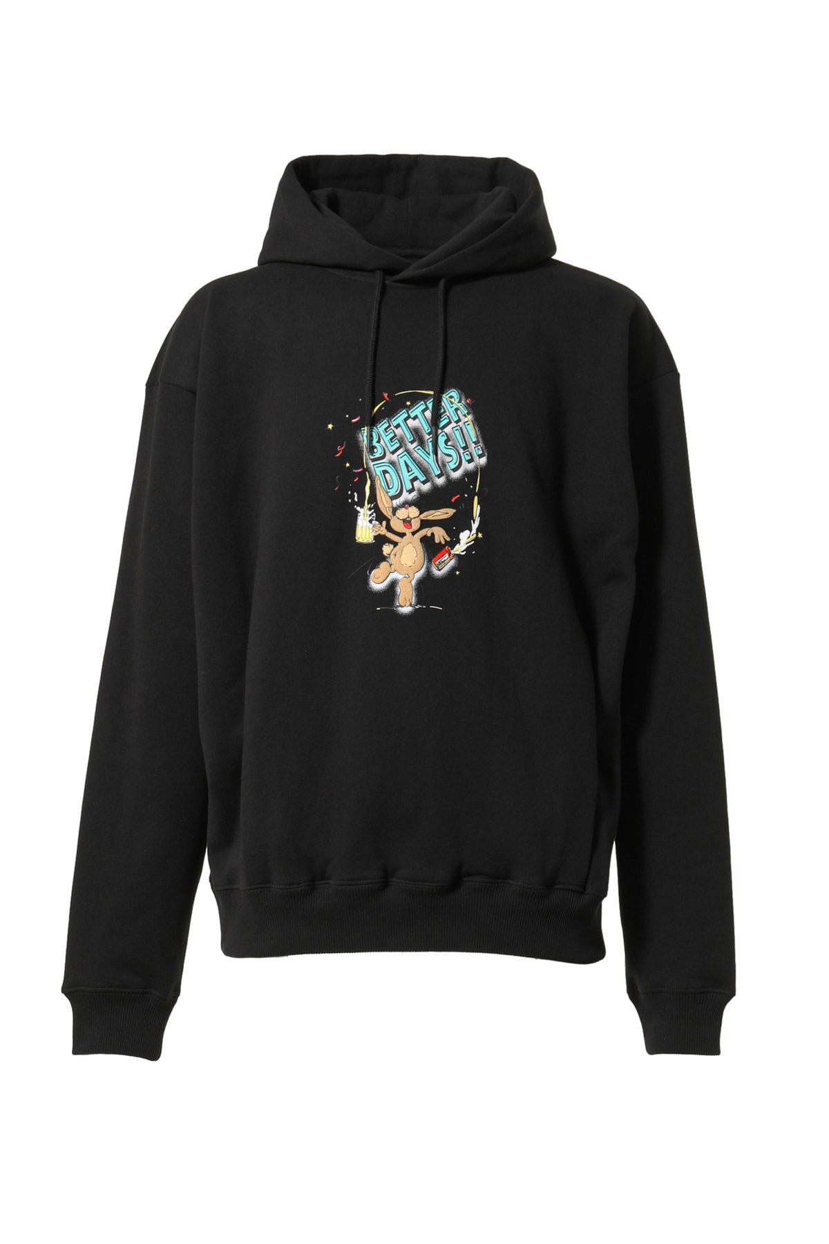 Martine Rose CLASSIC HOODIE / BLK BETTER DAYS BUNNY