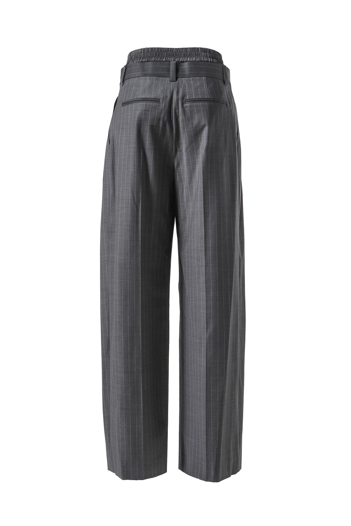 PLEATED TROUSER W/ BOXER / GREY PINSTRIPE