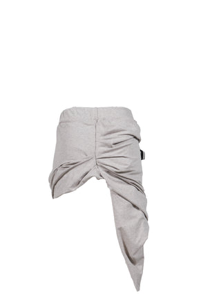 TWIRL RIB SKIRT / GRY BLACK 