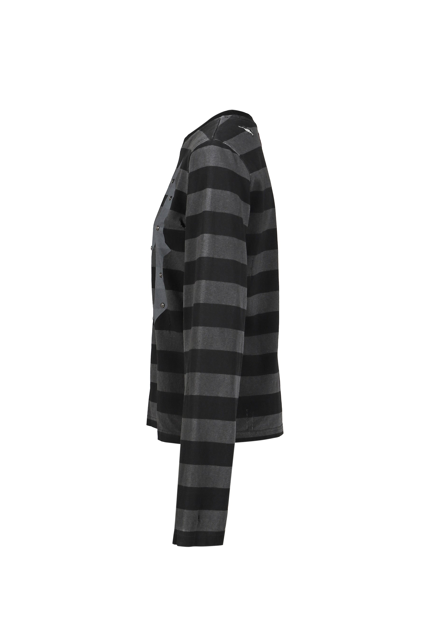 STIPE LONG SLEEVE / BLK