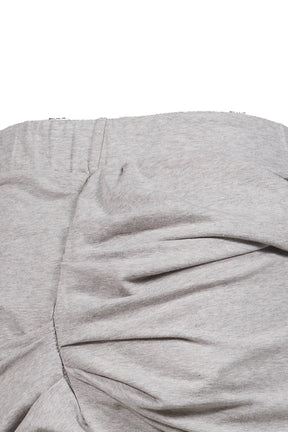 TWIRL RIB SKIRT / GRY BLACK 