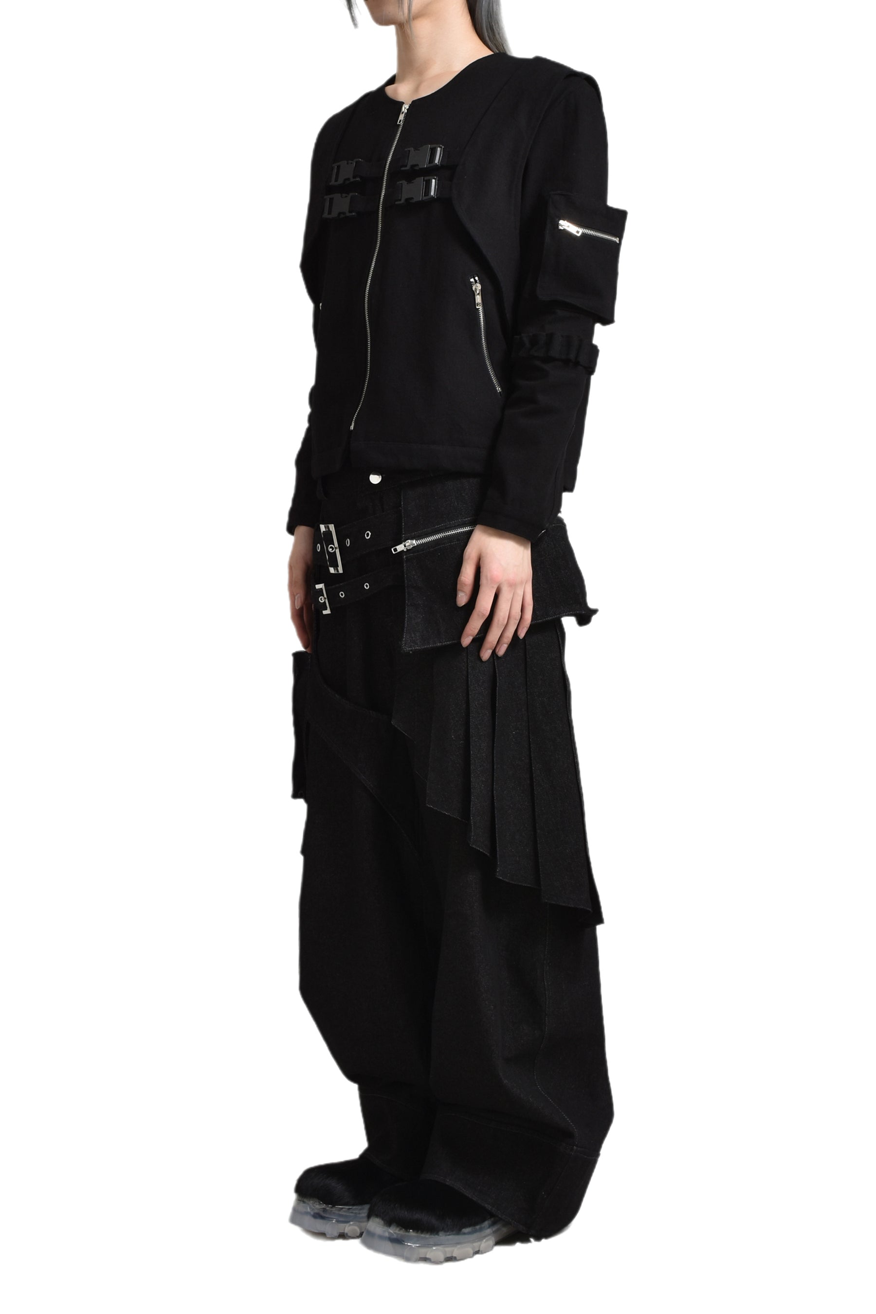 ACX'GEAR LAYERED SKIRT PANTS / DENIM