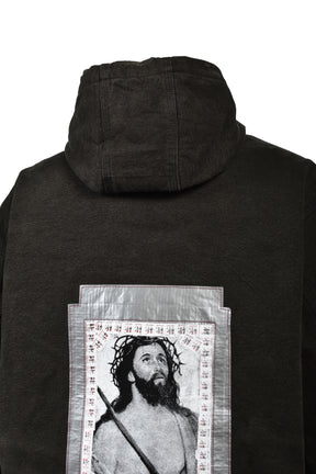 WAR STARTED HOODED WORK JACKET / CRUST BLK