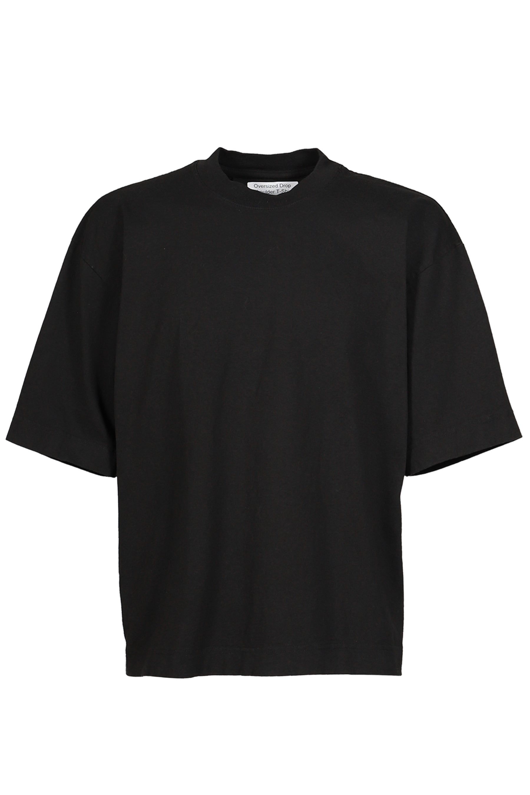 BLACK OVERSIZED US COTTON GARMENT DYE T-SHIRT / BLK