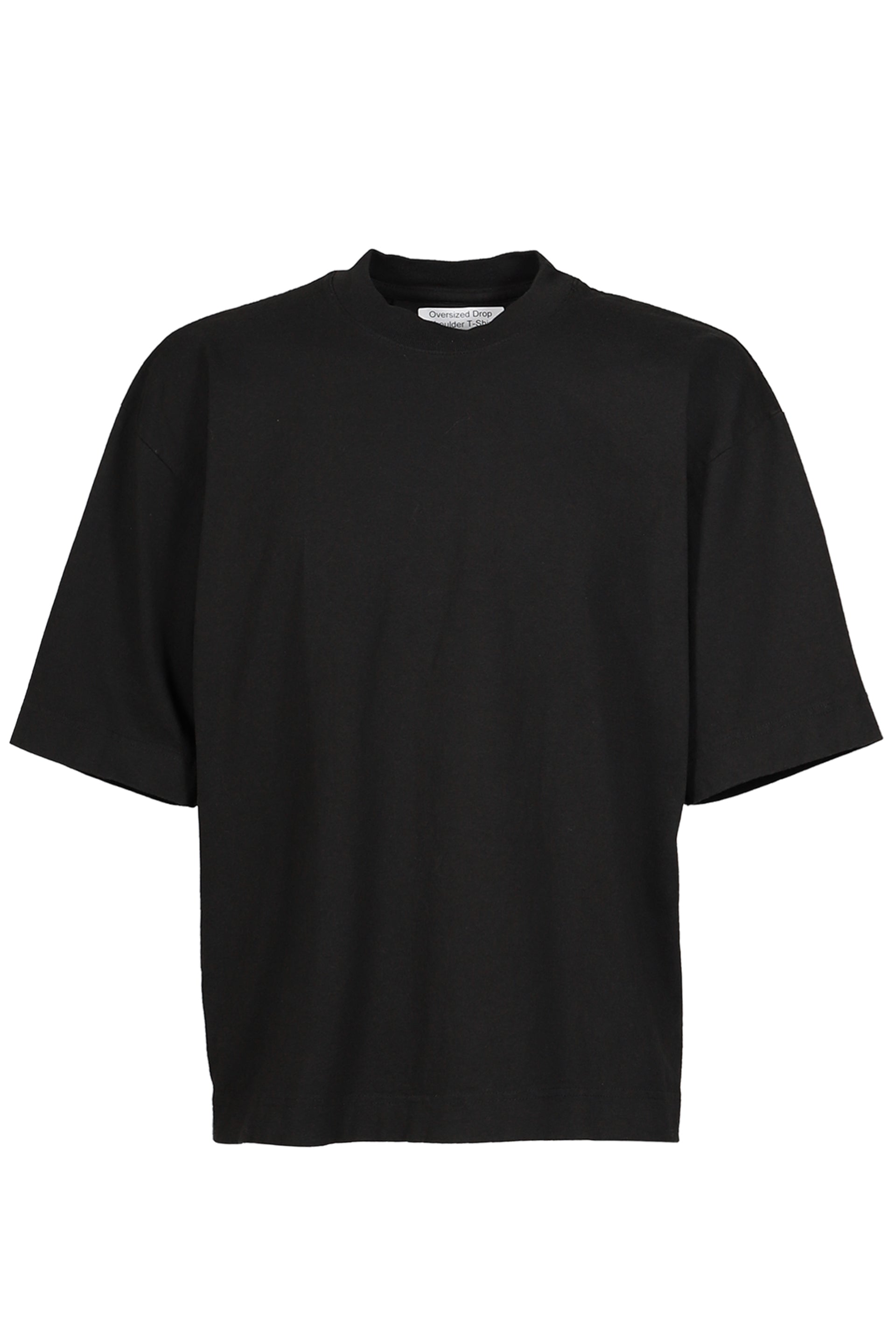 BLACK OVERSIZED US COTTON GARMENT DYE T-SHIRT / BLK