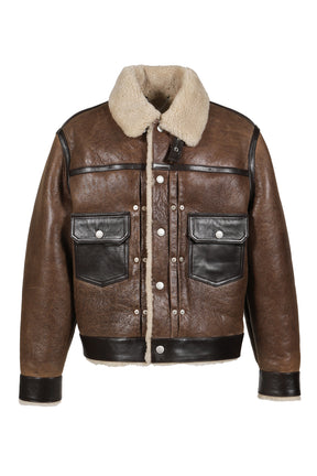 SHEARLING TRUCKER JACKET / BRW
