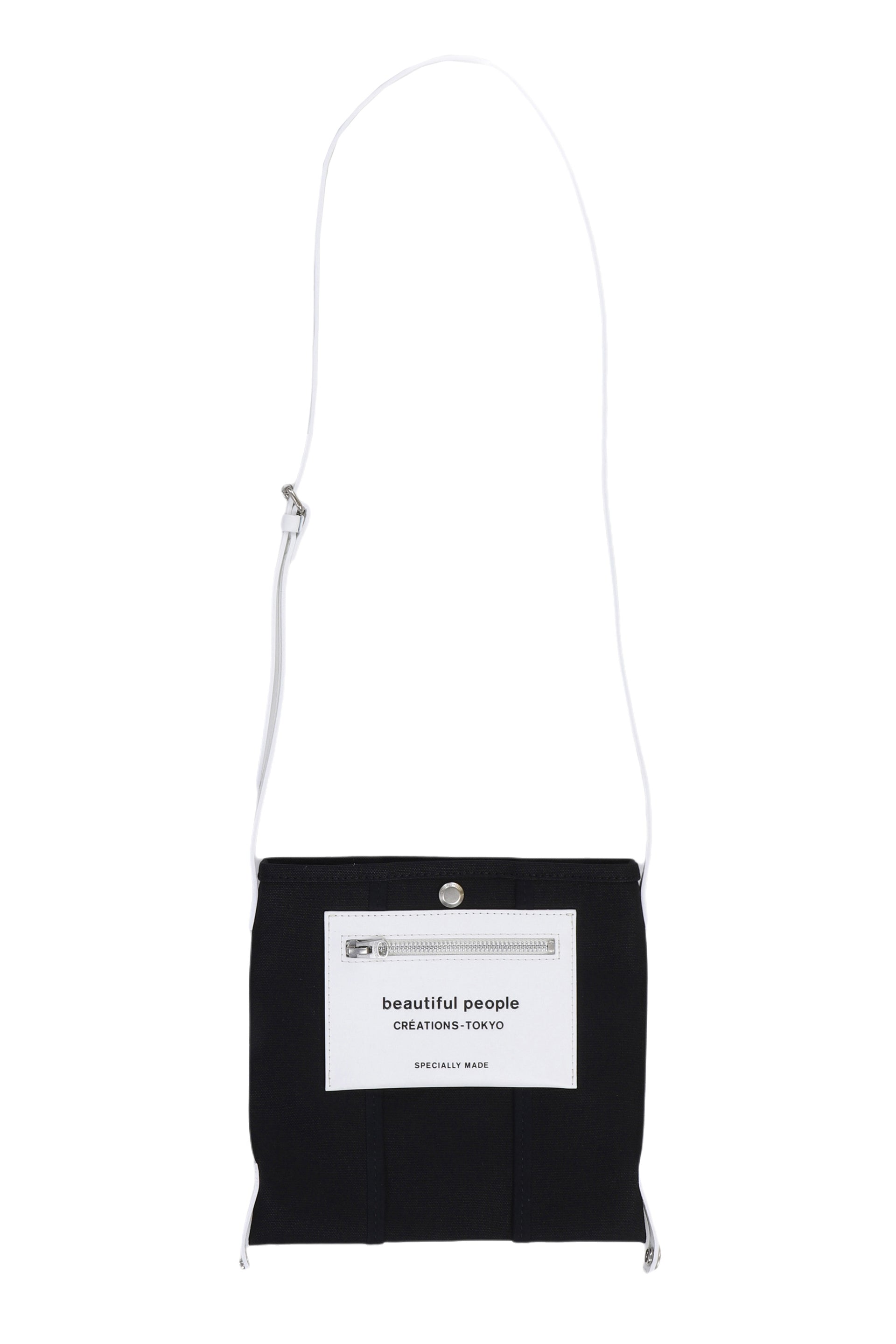 LINING LOGO POCKET MINI SHOULDER BAG / BLK