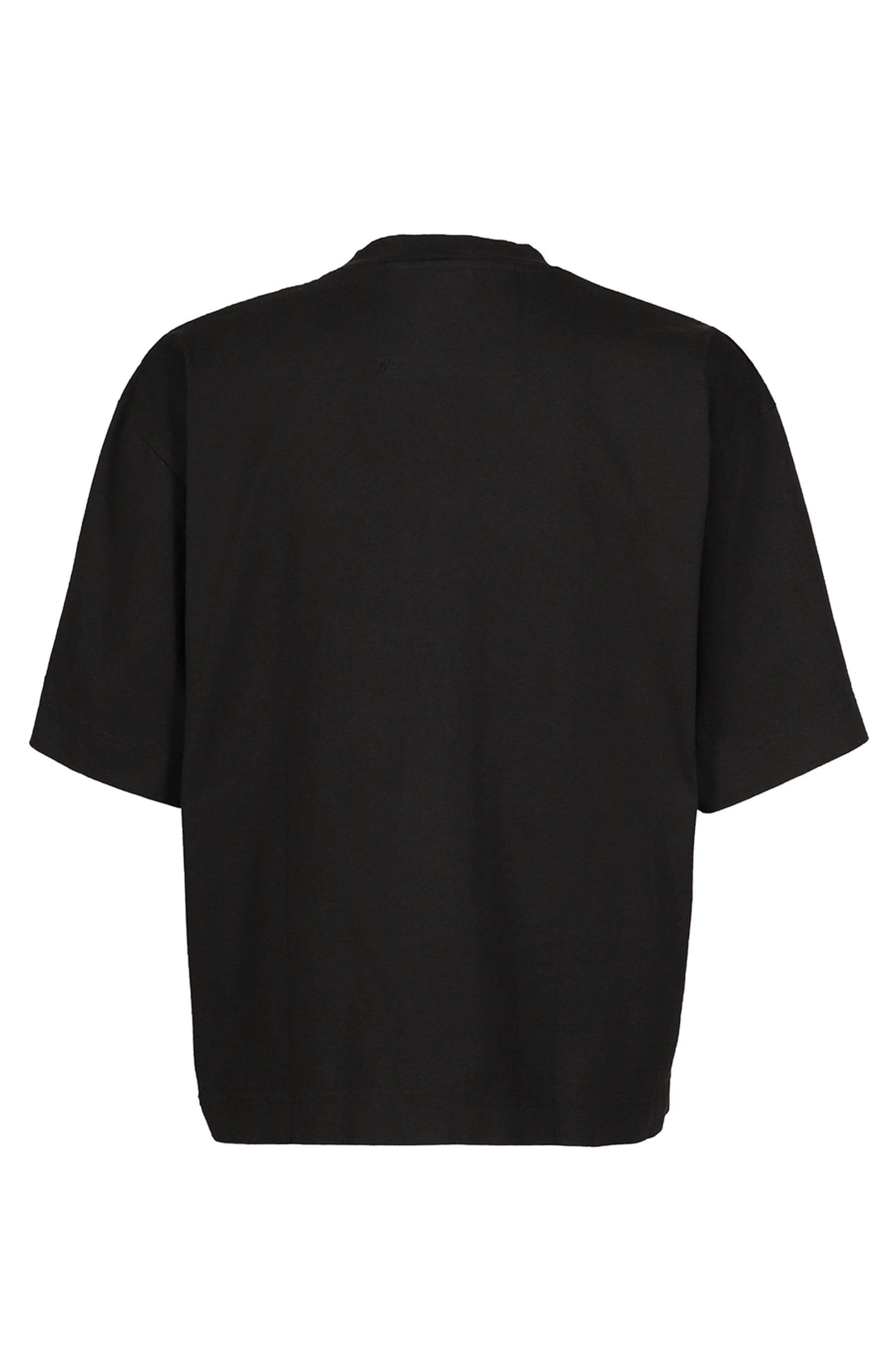 BLACK OVERSIZED US COTTON GARMENT DYE T-SHIRT / BLK