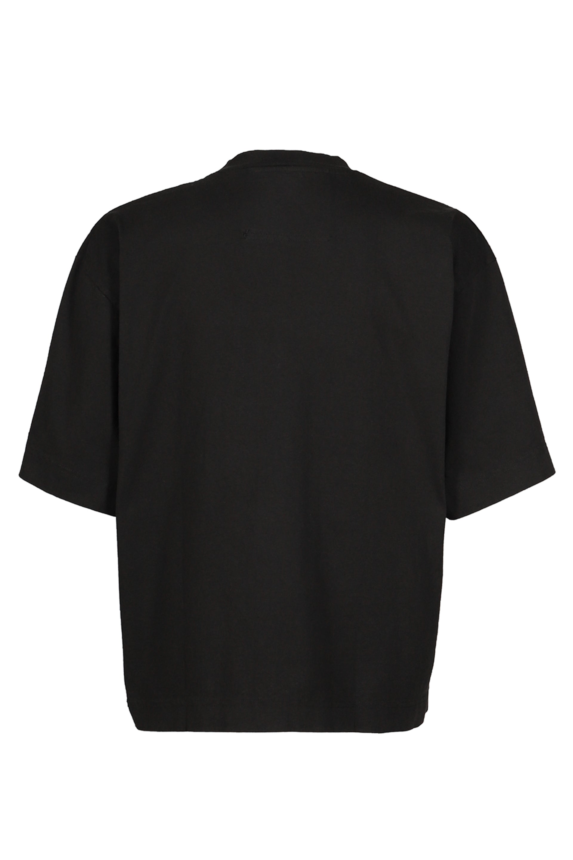 BLACK OVERSIZED US COTTON GARMENT DYE T-SHIRT / BLK