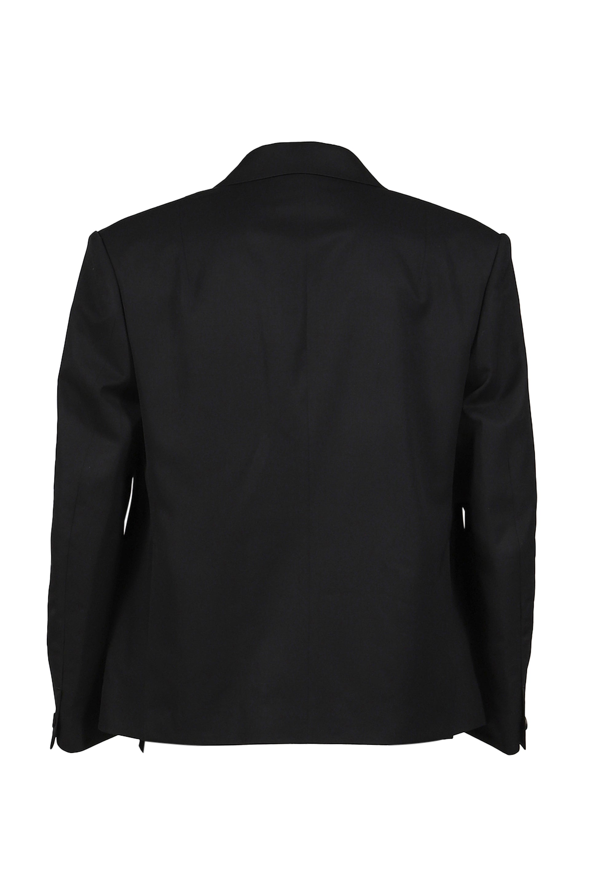 SUPER140 DOUBLE BREASTED JACKET .14 / BLK