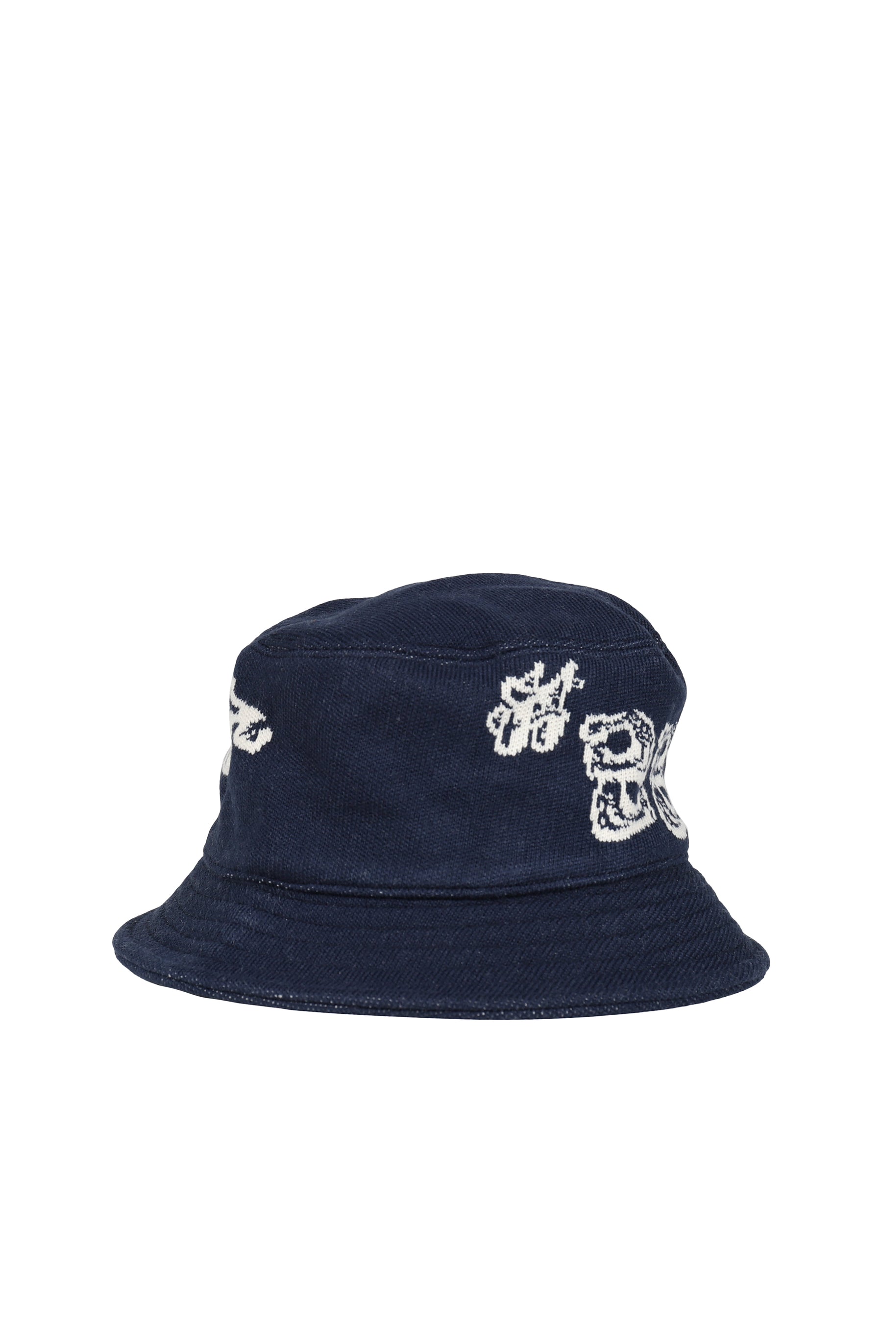 JACQUARD BUCKET HAT / NVY