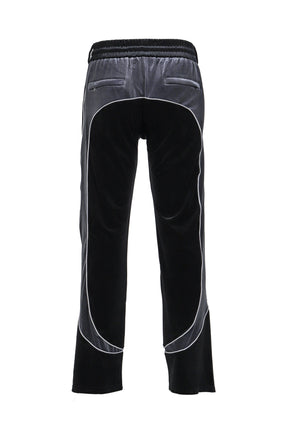 Velour Track Pants / Black 