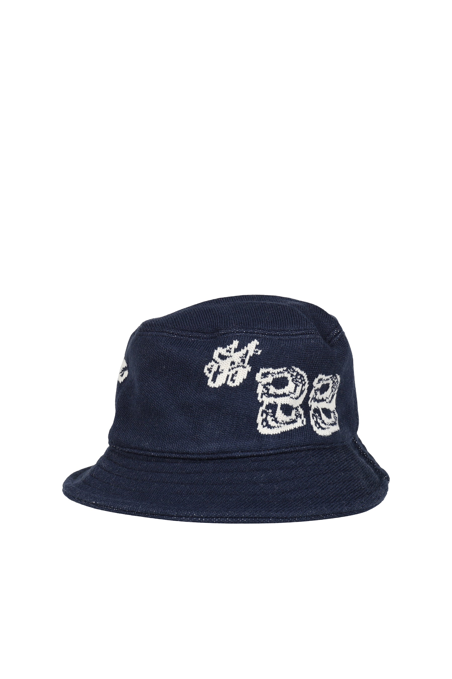 JACQUARD BUCKET HAT / NVY