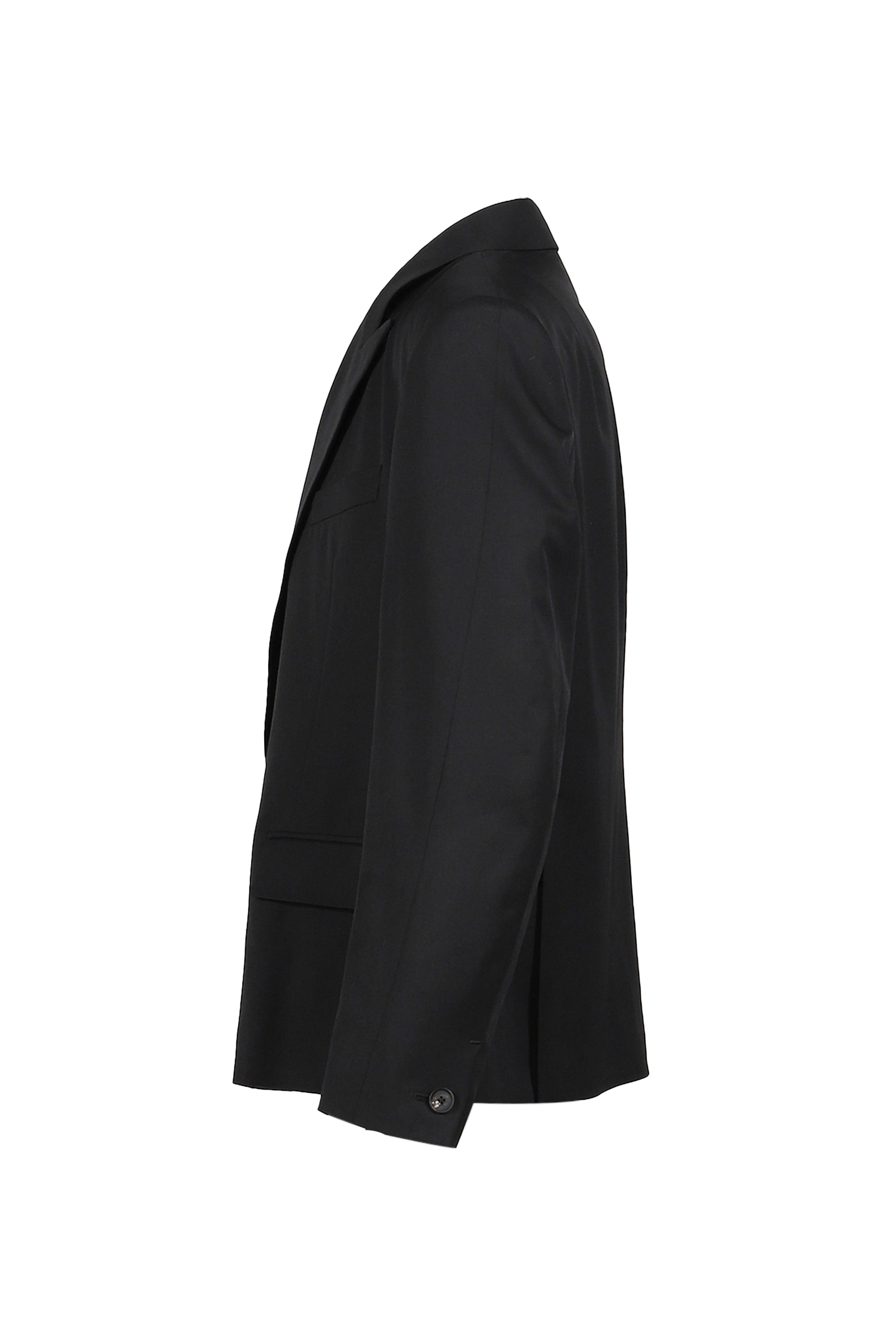 SUPER140 DOUBLE BREASTED JACKET .14 / BLK