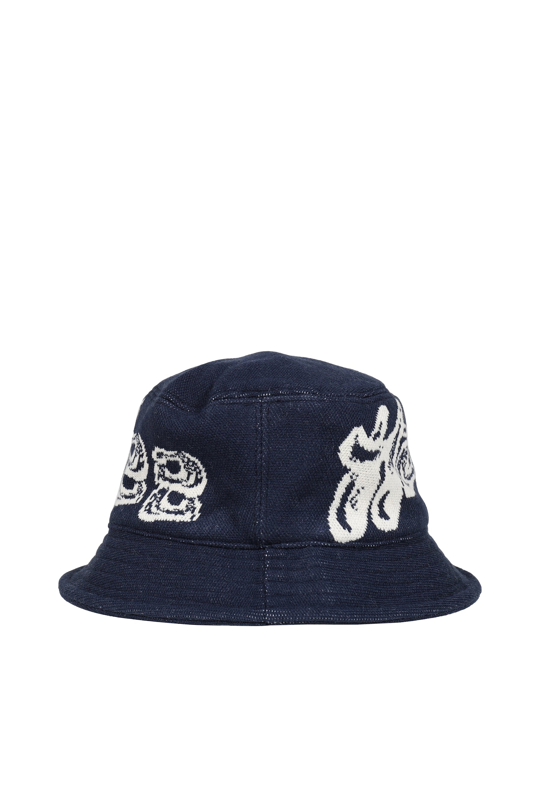 JACQUARD BUCKET HAT / NVY