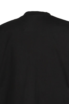 BLACK OVERSIZED US COTTON GARMENT DYE T-SHIRT / BLK